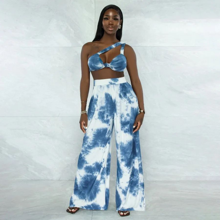 Sexy Summer Tie Dye Print Wide-leg Pants Set Women Sleeveless Crop Top and Pants Two Pieces Sets Causal Vacation Beach Outfits
Sexy Summer Tie Dye Print Wide-leg Pants Set Women Sleeveless Crop Top and Pants Two Pieces Sets Causal Vacation Beach Outfits