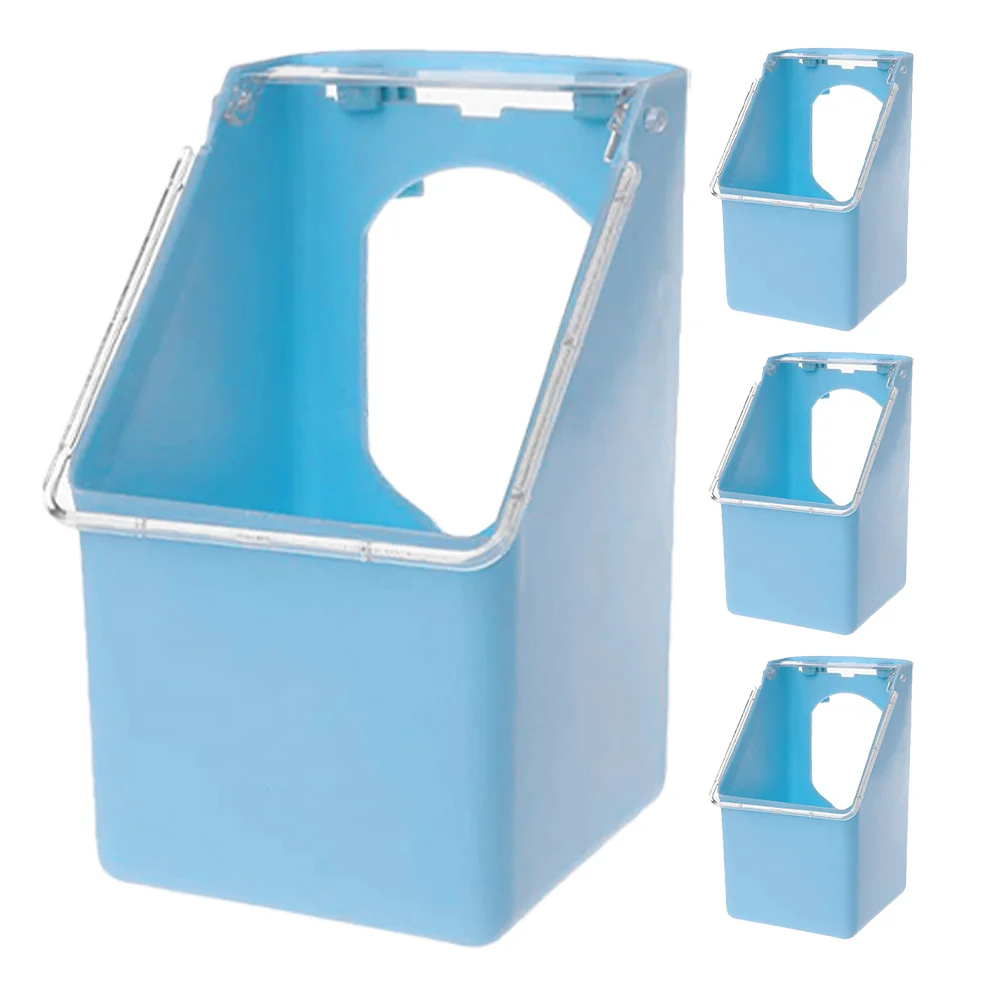 4 Pcs Water Trough Pigeon Feeder Bird Food Quail Feeders Multi-function Single Hole Parrot Feeding Container Cage Blue
4 Pcs Water Trough Pigeon Feeder Bird Food Quail Feeders Multi-function Single Hole Parrot Feeding Container Cage Blue