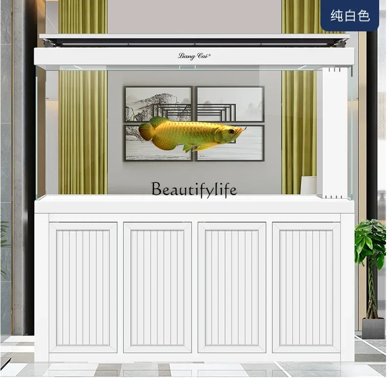 LD33Fish Tank Large Aquarium Household Living Room Super White Glass Bottom Filter Change Water 
LD33Fish Tank Large Aquarium Household Living Room Super White Glass Bottom Filter Change Water