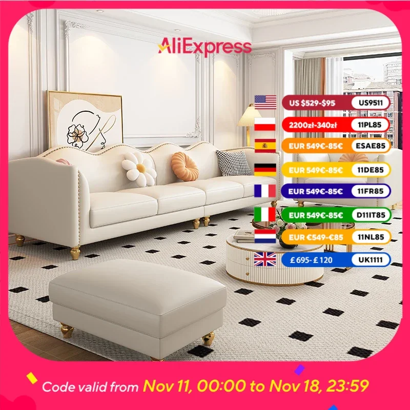 Modern Leather Designer Sofa Luxury Nordic 3 Pieces Wooden Loveseat Sofa Lounge Sectional Divano Soggiorno Living Room Furniture
Modern Leather Designer Sofa Luxury Nordic 3 Pieces Wooden Loveseat Sofa Lounge Sectional Divano Soggiorno Living Room Furniture