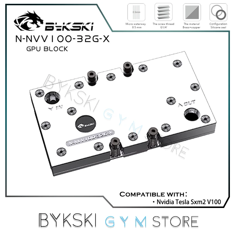 Bykski Full Metal Structure GPU Water Block For Nvidia V100 SXM2 Graphics Card Water Cooling, N-NVV100-32G-X
Bykski Full Metal Structure GPU Water Block For Nvidia V100 SXM2 Graphics Card Water Cooling, N-NVV100-32G-X