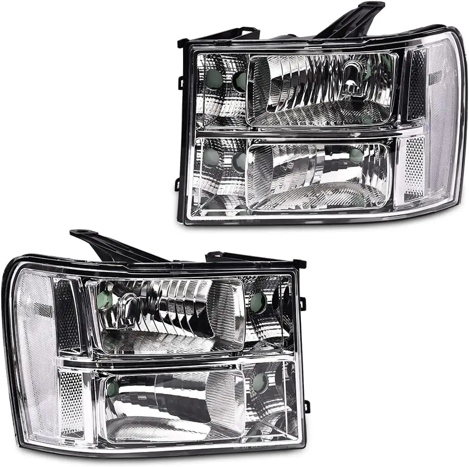 Фары в сборе, совместимые с GMC Sierra 1500 2007-2013 года/подходят для фар GMC Sierra 2500HD 3500HD 07-14 с прозрачными линзами, хром
Фары в сборе, совместимые с GMC Sierra 1500 2007-2013 года/подходят для фар GMC Sierra 2500HD 3500HD 07-14 с прозрачными линзами, хром
