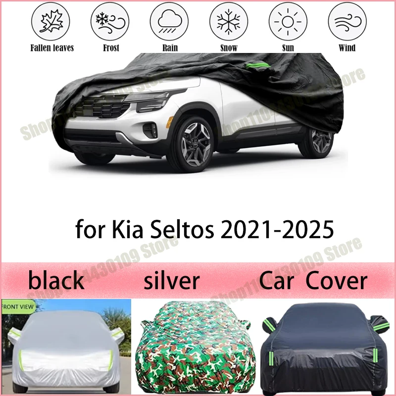 Fit for Kia Seltos 2021-2025 Car Cover Waterproof Summer Sun Shade Anti-UV Winter Rain Snow Prevent Cover
Fit for Kia Seltos 2021-2025 Car Cover Waterproof Summer Sun Shade Anti-UV Winter Rain Snow Prevent Cover