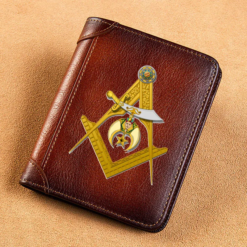 High Quality Genuine Leather Wallet Ancient Freemasonry Design Printing Standard Short Purse BK1460
High Quality Genuine Leather Wallet Ancient Freemasonry Design Printing Standard Short Purse BK1460