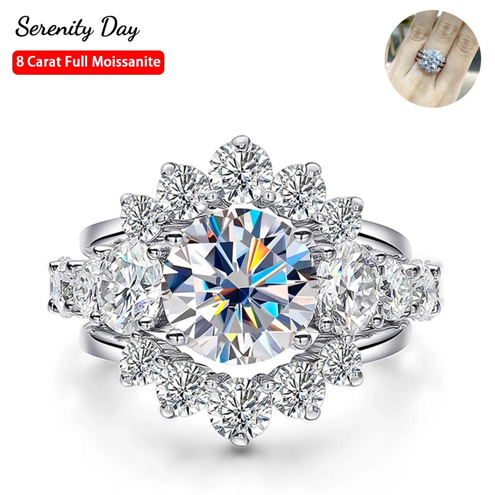 Serenity 5 камней D Цвет все муассанитовые кольца для женщин 100% стерлинговое серебро S925 с покрытием 18-каратного лабораторного бриллианта Кольца Изысканные ювелирные изделия
Serenity 5 камней D Цвет все муассанитовые кольца для женщин 100% стерлинговое серебро S925 с покрытием 18-каратного лабораторного бриллианта Кольца Изысканные ювелирные изделия