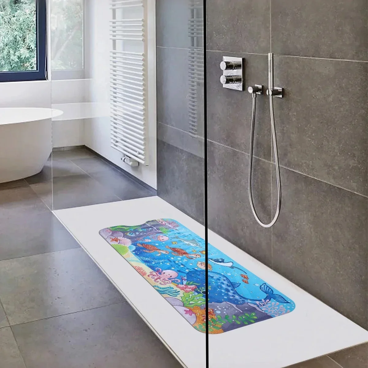 1pc Cartoon Extra Long Bathtub Mat 40x100cm Non Slip Bath Mat for Bathroom Tubs Shower Mats with Suction Cups & Drain Holes
1pc Cartoon Extra Long Bathtub Mat 40x100cm Non Slip Bath Mat for Bathroom Tubs Shower Mats with Suction Cups & Drain Holes