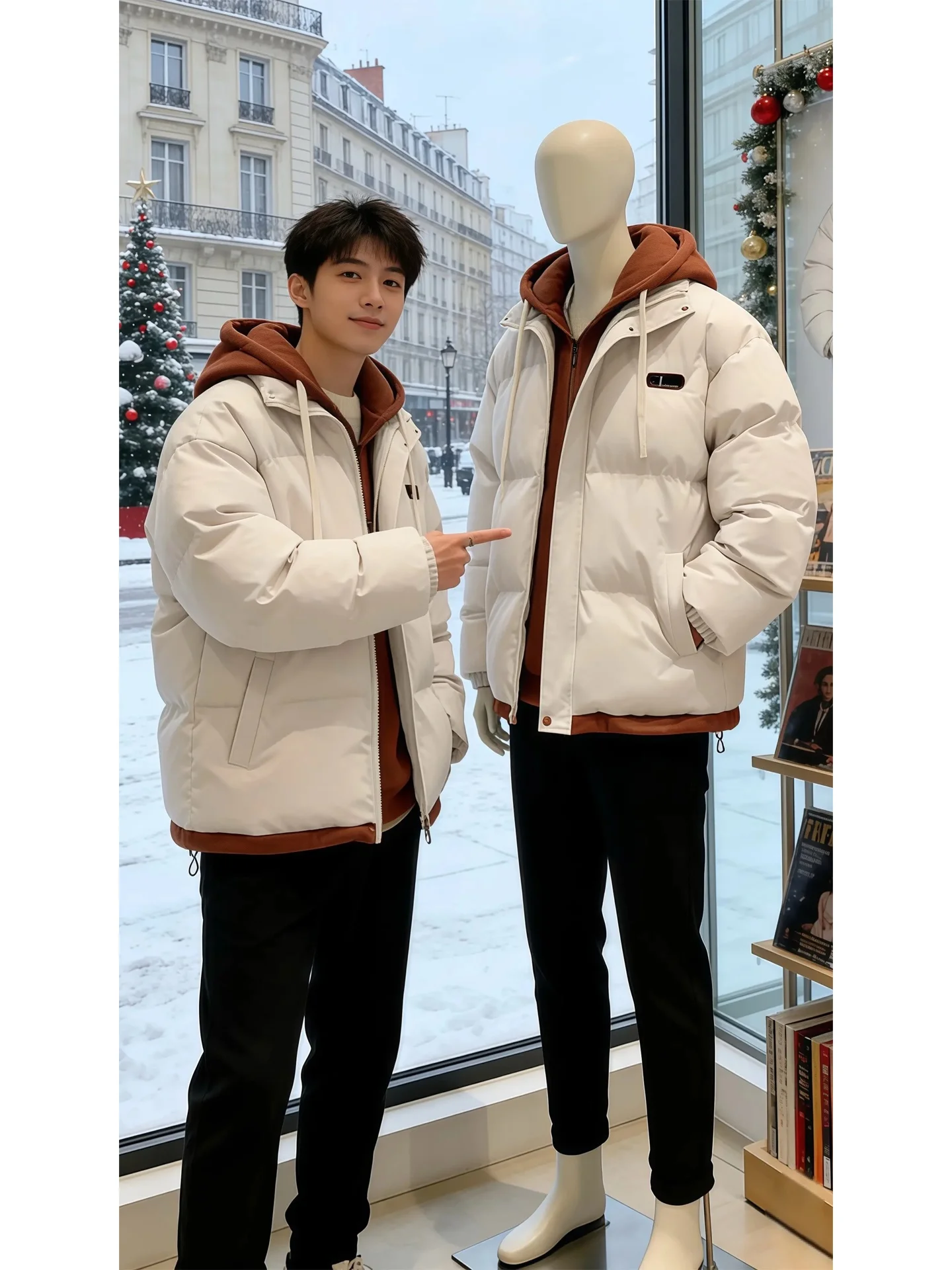 Теплая хлопковая куртка для мужчин, зимняя, молодежная, с капюшоном, не пышная, модная, брендовая, молодежная, длинная, однотонная.
Теплая хлопковая куртка для мужчин, зимняя, молодежная, с капюшоном, не пышная, модная, брендовая, молодежная, длинная, однотонная.