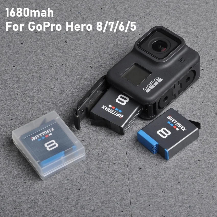 High Quality Camera Battery for Gopro Hero 8 Li-ion Battery Black Hero 8 Black GoPro Hero 7 Cam Akku + USB Type C Port Charger
High Quality Camera Battery for Gopro Hero 8 Li-ion Battery Black Hero 8 Black GoPro Hero 7 Cam Akku + USB Type C Port Charger