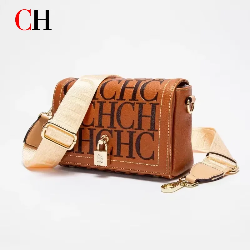 CH Crossbody Bag For Women Luxury Monogram Leather Handbag Fashion Wide Strap Shoulder Bag Elegant Lock Flap Bag For Daily Use
CH Crossbody Bag For Women Luxury Monogram Leather Handbag Fashion Wide Strap Shoulder Bag Elegant Lock Flap Bag For Daily Use