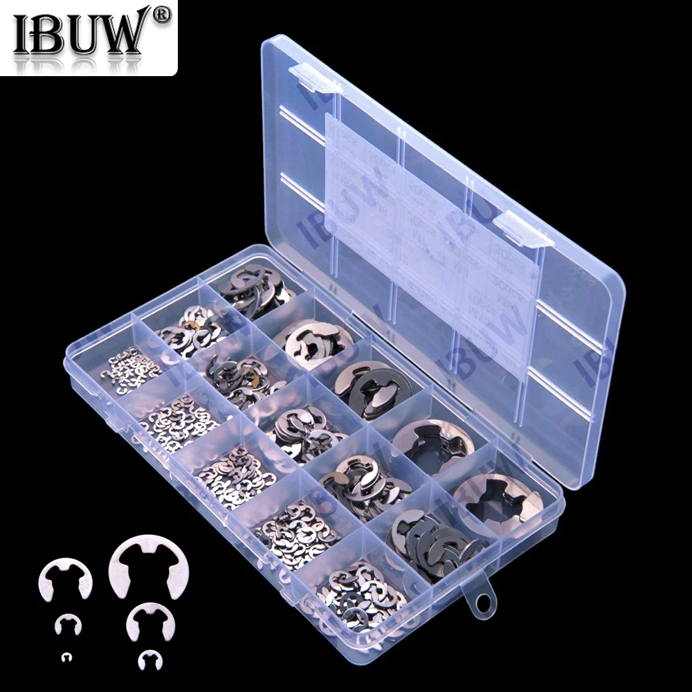 400PCS M6 M7 M8 13Values Stainless steel E-type retaining ring E-Chip Assortment KIT M10 M12 M15 M5 M2.5 M3 M4 M9 M1.5 M2
400PCS M6 M7 M8 13Values Stainless steel E-type retaining ring E-Chip Assortment KIT M10 M12 M15 M5 M2.5 M3 M4 M9 M1.5 M2