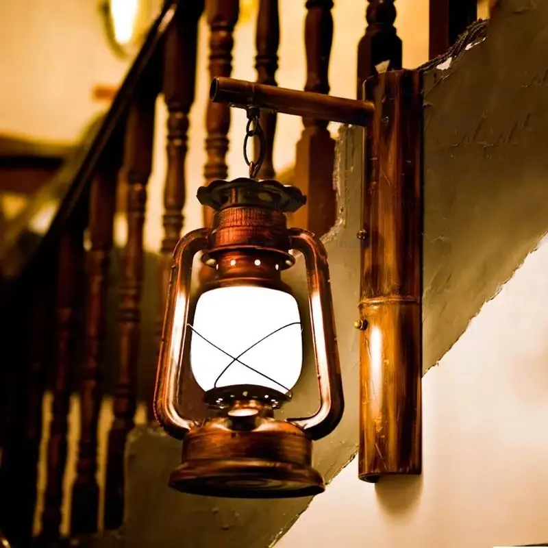 Metal Wall Lamp Nostalgic Barn Lantern Bamboo Glass Sconce Bar Cafe Corridor Stairway Parlor Balcony Loft Antique Lighting
Metal Wall Lamp Nostalgic Barn Lantern Bamboo Glass Sconce Bar Cafe Corridor Stairway Parlor Balcony Loft Antique Lighting