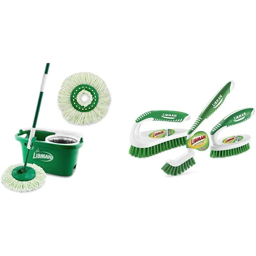 Tornado Spin Mop System Plus 1 Refill Head and crub Brush Kit
Tornado Spin Mop System Plus 1 Refill Head and crub Brush Kit