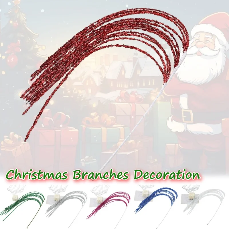 Sequin Glitter Christmas Branch Sticks Artificial Plant with Tassel Wheat Ears for Xmas Tree Ornament Party Decoration Supplies 
Sequin Glitter Christmas Branch Sticks Artificial Plant with Tassel Wheat Ears for Xmas Tree Ornament Party Decoration Supplies
