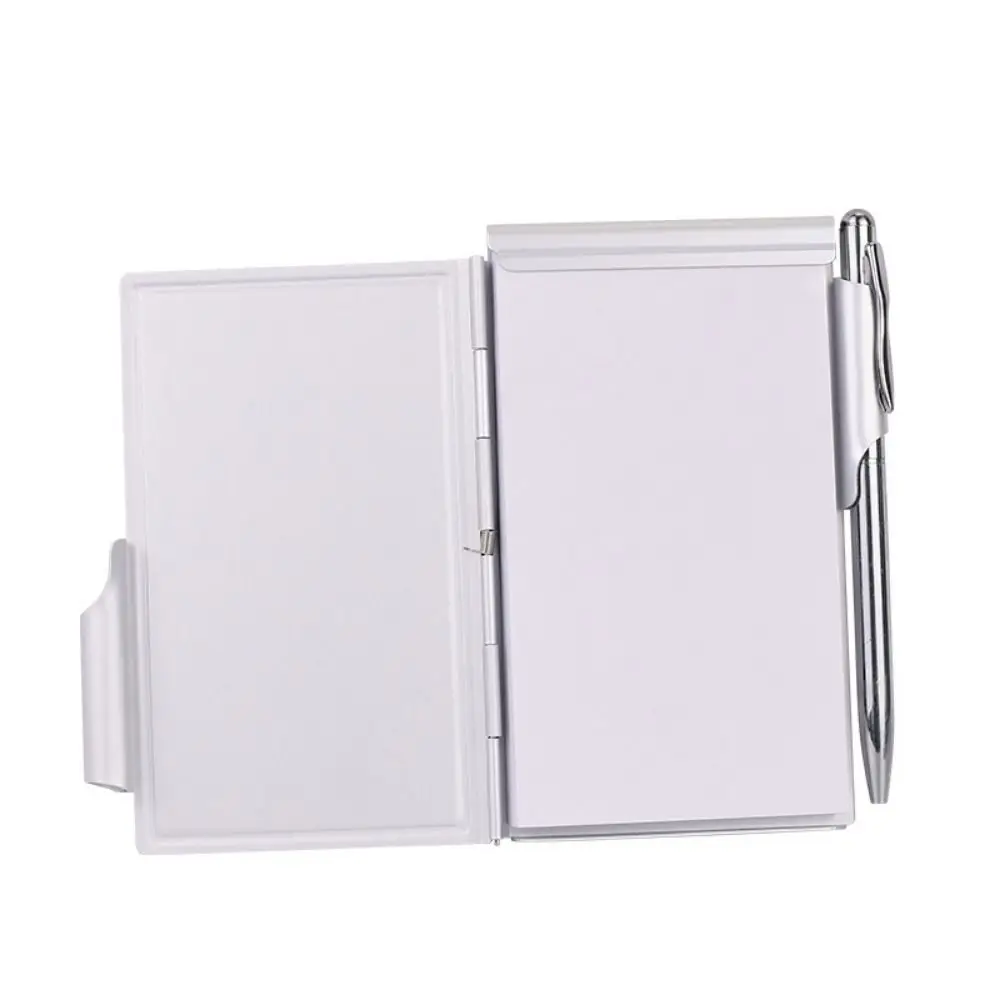 Portable Aluminum Notepad with Memo Pads Pocket Office Memo Pad Refillable Paper Durable Metal Pocket Notebook Student School
Portable Aluminum Notepad with Memo Pads Pocket Office Memo Pad Refillable Paper Durable Metal Pocket Notebook Student School