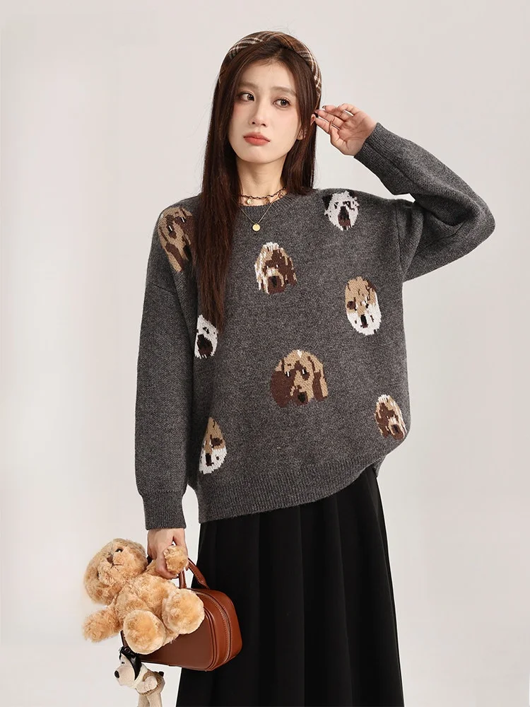 Серый свитер с круглым вырезом для женщин, флисовый, теплый, комфортный, с длинными рукавами, вязаный, модный, для повседневной носки, осенняя одежда
Серый свитер с круглым вырезом для женщин, флисовый, теплый, комфортный, с длинными рукавами, вязаный, модный, для повседневной носки, осенняя одежда