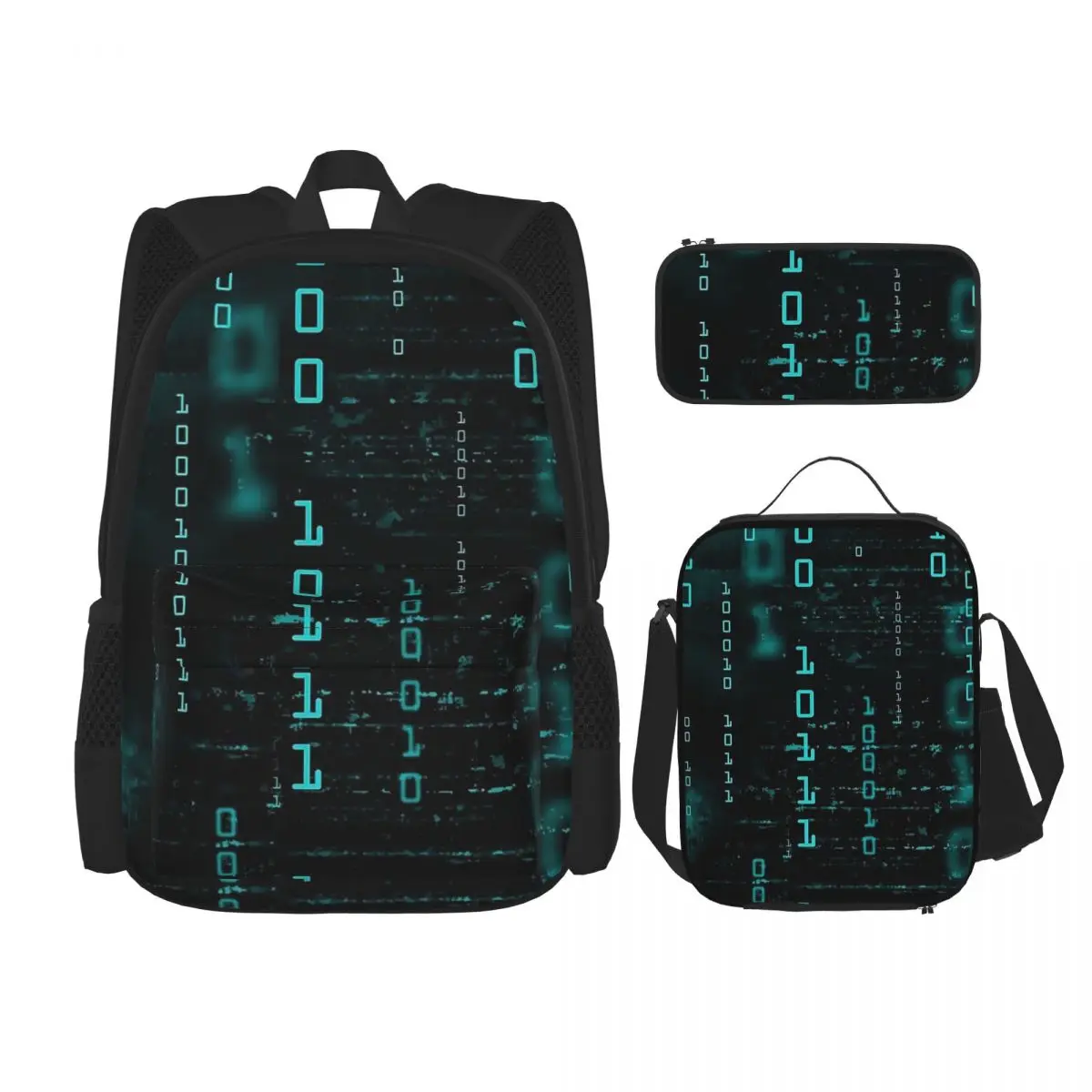 Hacker Code Binary Code Geek Science Computer Backpacks Bookbag Students School Bags Rucksack Lunch Bag Pen Bag Three-Piece Set
Hacker Code Binary Code Geek Science Computer Backpacks Bookbag Students School Bags Rucksack Lunch Bag Pen Bag Three-Piece Set