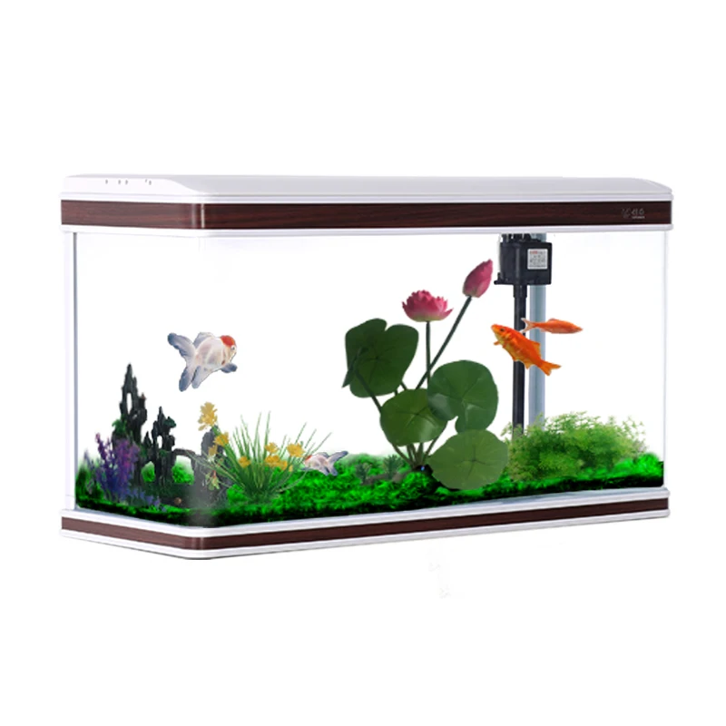 Living room small home desktop creative lazy ecological fish tank water free box glass rectangle
Living room small home desktop creative lazy ecological fish tank water free box glass rectangle