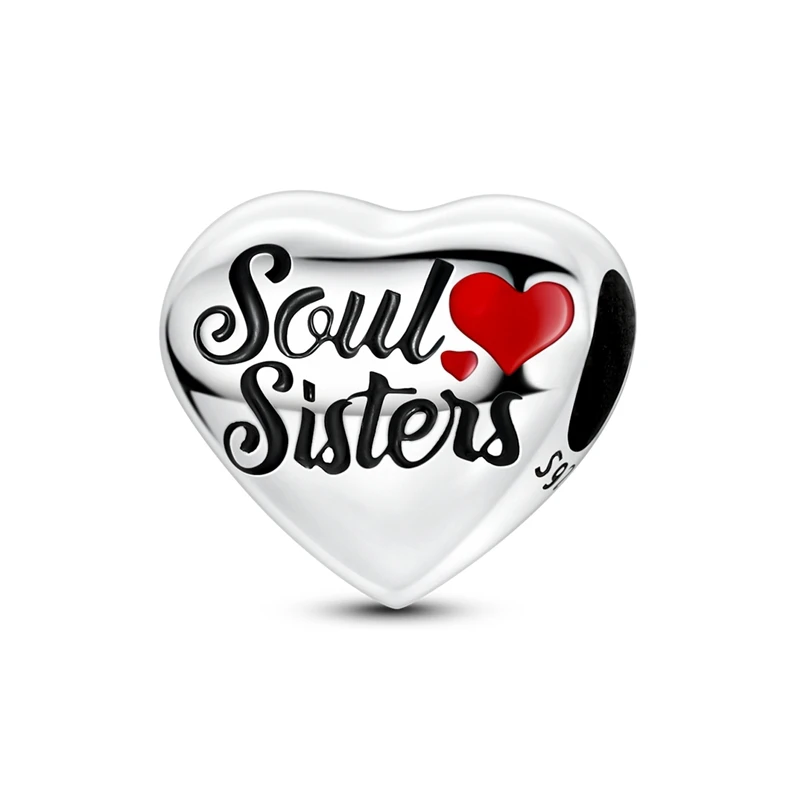 Hot Sales 925 Sterling Silver Soul Sisters Love Beads Fit Original Bracelet DIY For Women Birthday Cute Popular Jewelry Gifts
Hot Sales 925 Sterling Silver Soul Sisters Love Beads Fit Original Bracelet DIY For Women Birthday Cute Popular Jewelry Gifts