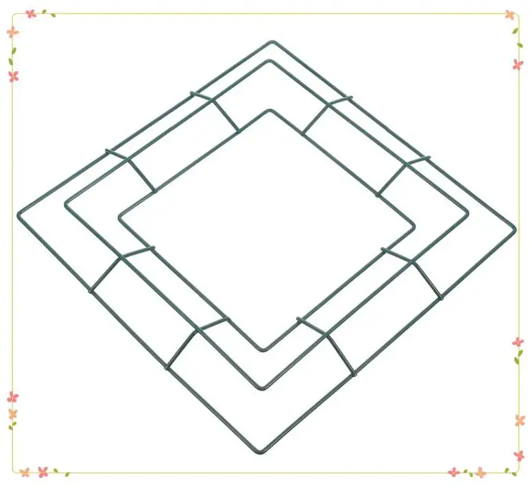 1pc Square Garland Wire Wreath Frame Metal Decorative Ornament Wedding Christmas Home Garden DIY Floral Ring Iron Wreath 
1pc Square Garland Wire Wreath Frame Metal Decorative Ornament Wedding Christmas Home Garden DIY Floral Ring Iron Wreath