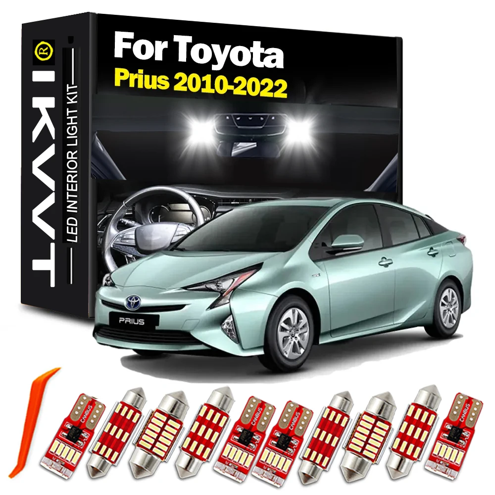 IKVVT 12 шт. Canbus для Toyota Prius 2010 2014 2015 2016 2017 2018 2019 2020 2021 2022 светодиодные лампы комплект внутреннего купольного освещения для чтения
IKVVT 12 шт. Canbus для Toyota Prius 2010 2014 2015 2016 2017 2018 2019 2020 2021 2022 светодиодные лампы комплект внутреннего купольного освещения для чтения