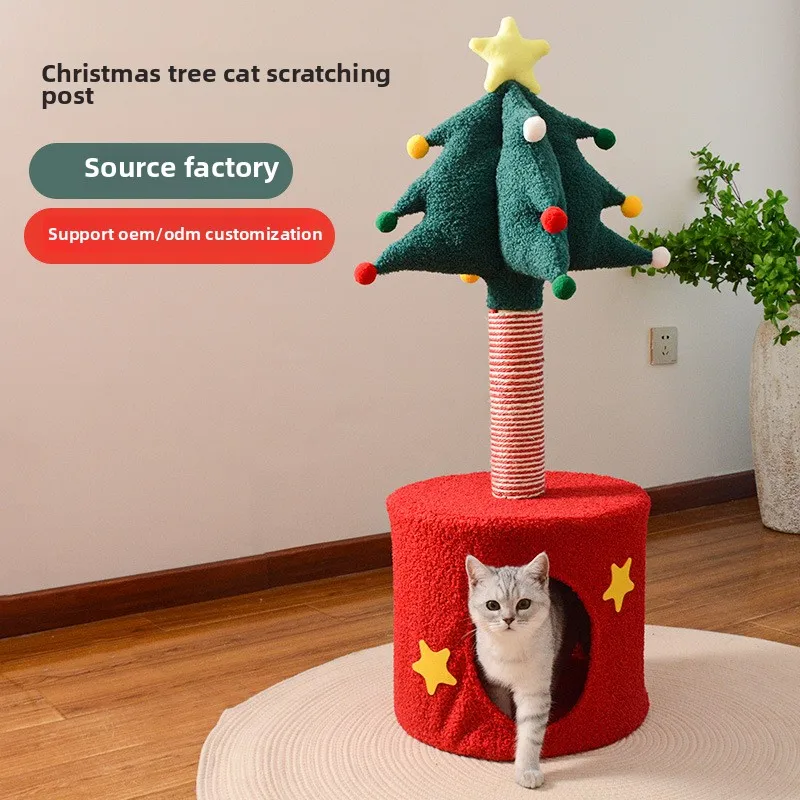 Christmas tree litter climbing frame integrated smallscratching column climbing column occupies a small
Christmas tree litter climbing frame integrated smallscratching column climbing column occupies a small