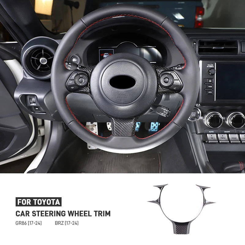 Car Carbon Fiber Steering Wheel Panel Cover Trim Decoration Sticker For Toyota 86 Subaru BRZ 2017-2024 Car Interior Accessories
Car Carbon Fiber Steering Wheel Panel Cover Trim Decoration Sticker For Toyota 86 Subaru BRZ 2017-2024 Car Interior Accessories