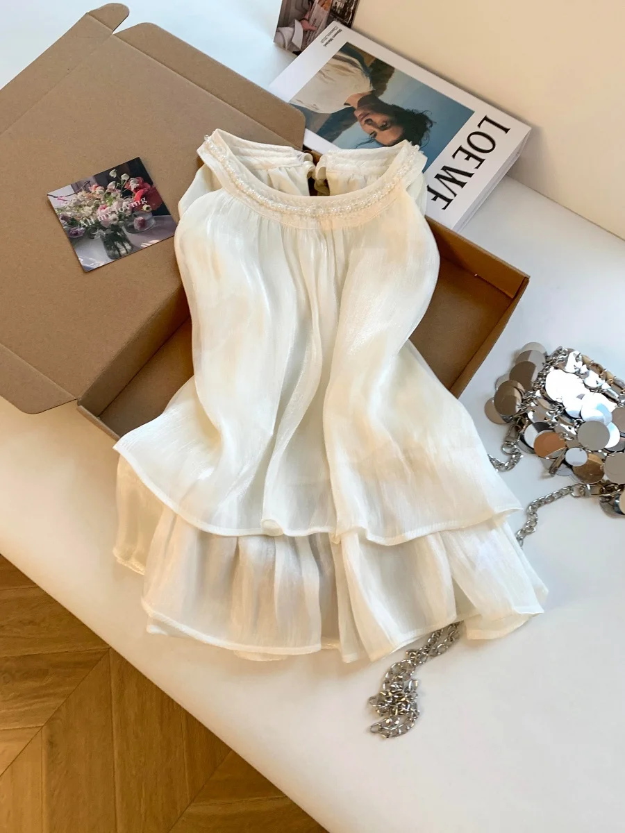 Cherry Blossom Color Off-Shoulder Strapless Chiffon Top Women's Summer New Style Knot Tie Backless Lace Shirt
Cherry Blossom Color Off-Shoulder Strapless Chiffon Top Women's Summer New Style Knot Tie Backless Lace Shirt