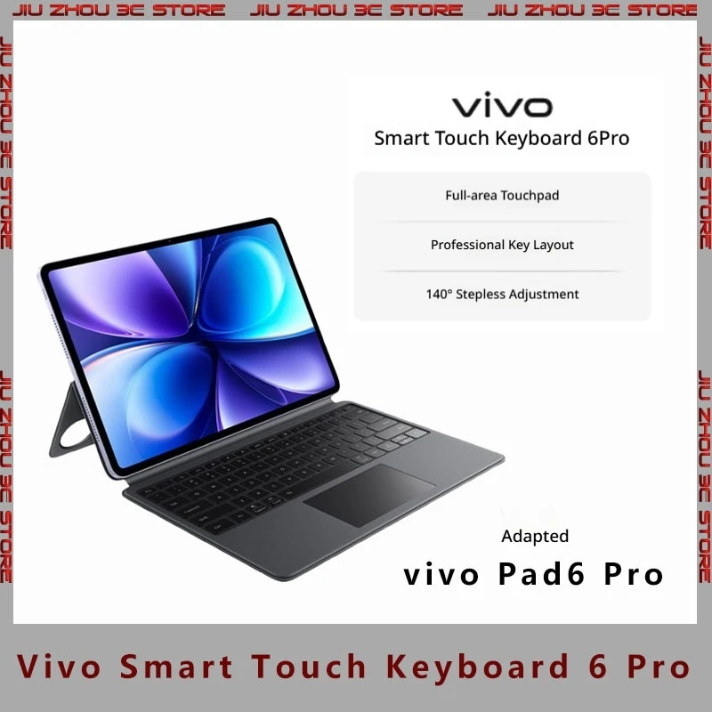 Vivo Smart Touch Keyboard 6 Pro For Vivo Pad 6 Pro Full Area Touchpad Professional Key Position 140 Degree Stepless Adjustment
Vivo Smart Touch Keyboard 6 Pro For Vivo Pad 6 Pro Full Area Touchpad Professional Key Position 140 Degree Stepless Adjustment