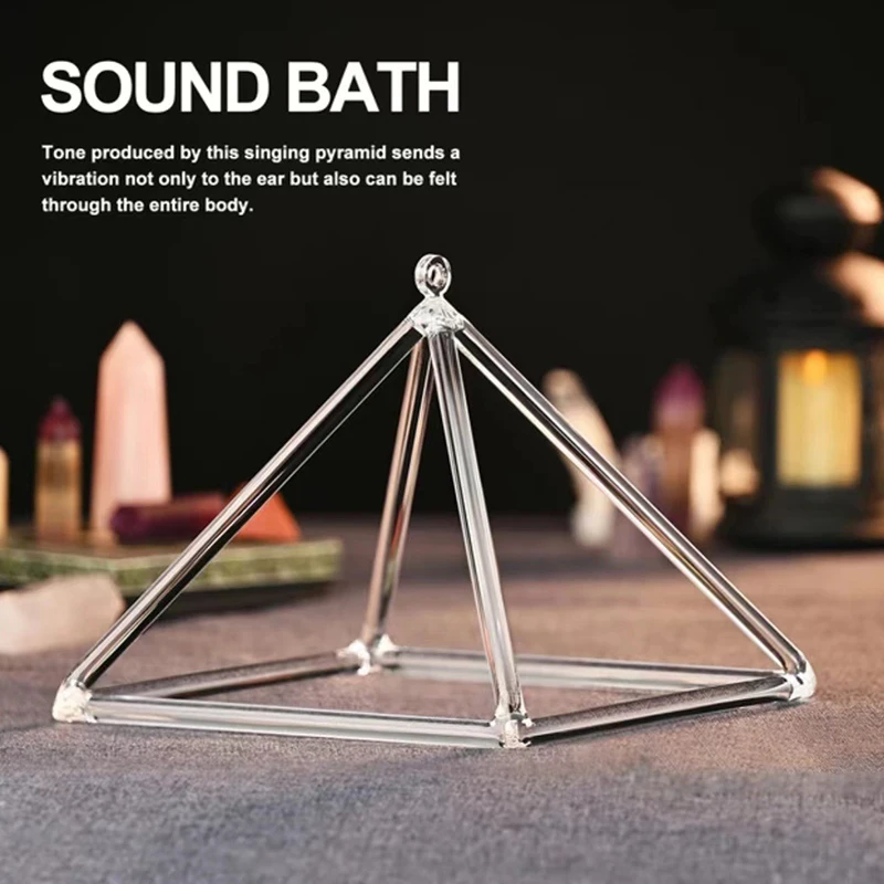 3-20 Inch Crystal Singing Pyramid Transparent Colorful Singing Pyramids Tripod Yoga Meditation Sound Healing Musical Instruments
3-20 Inch Crystal Singing Pyramid Transparent Colorful Singing Pyramids Tripod Yoga Meditation Sound Healing Musical Instruments