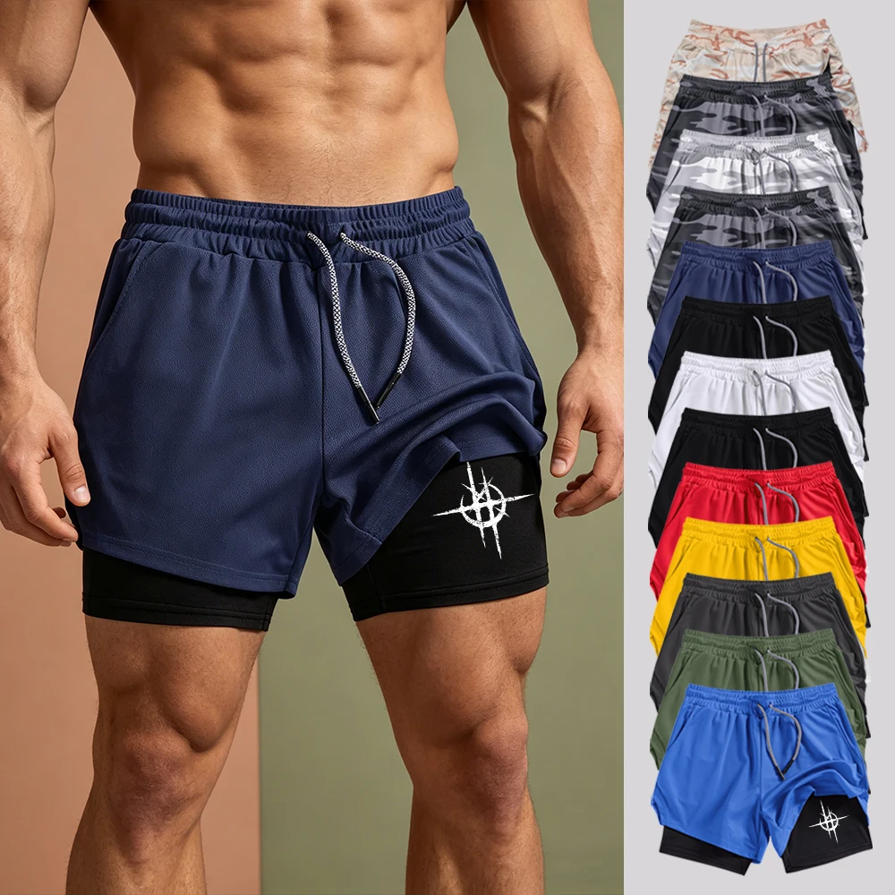 Men's Double Layer Running Shorts Abstract Cross Print Multi-Color Options with Compression Liner & Pockets - Quick Dry Shorts
Men's Double Layer Running Shorts Abstract Cross Print Multi-Color Options with Compression Liner & Pockets - Quick Dry Shorts