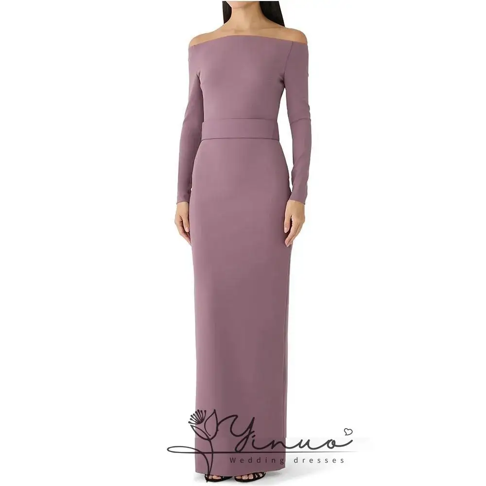 Customized Evening Dress For Women Mermaid Off The Shoulder Simple Formal Party Gown Floor Length Long Sleeves Prom Dress
Customized Evening Dress For Women Mermaid Off The Shoulder Simple Formal Party Gown Floor Length Long Sleeves Prom Dress