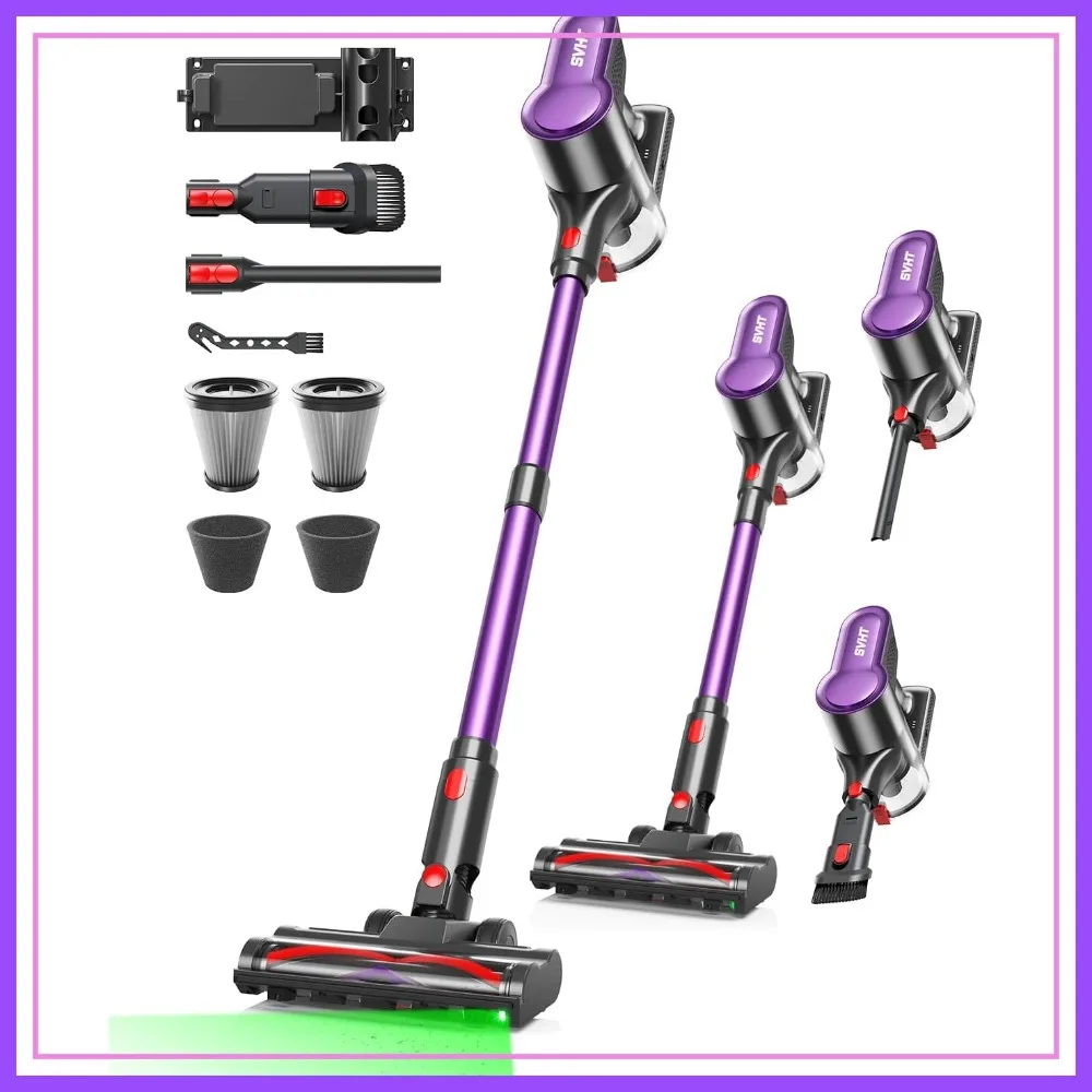 Cordless Vacuum Cleaner 500W 45KPA 50Mins Stick Vacuum for Home LED Light Self-Standing Anti-Tangle Brush 1.6L Dust Cup Lightweight Pet Hair Carpets Hard Floors
Cordless Vacuum Cleaner 500W 45KPA 50Mins Stick Vacuum for Home LED Light Self-Standing Anti-Tangle Brush 1.6L Dust Cup Lightweight Pet Hair Carpets Hard Floors