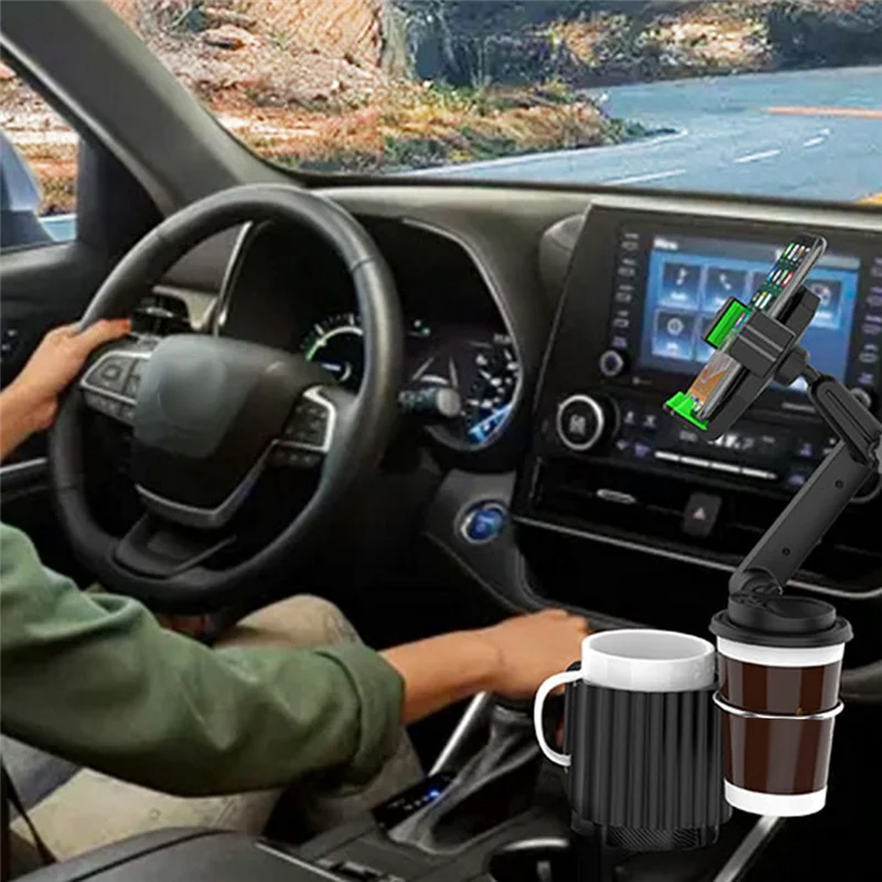 LCLL-1 Piece Car Cup And Phone Holder - 3-In-1 Car Cup & Phone Holder Black-Green Plastic Multi-Function Car Cup And Phone Holde
LCLL-1 Piece Car Cup And Phone Holder - 3-In-1 Car Cup & Phone Holder Black-Green Plastic Multi-Function Car Cup And Phone Holde