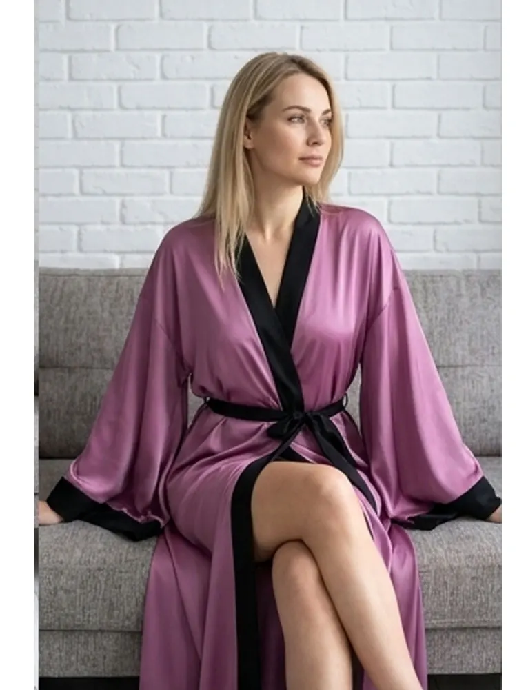 Bridal Kimono Wedding Lingerie Robe with Wide Sleeves Kimono Floor Length Robe Long Dressing Gown Silk Bridesmaid Robes Elegance
Bridal Kimono Wedding Lingerie Robe with Wide Sleeves Kimono Floor Length Robe Long Dressing Gown Silk Bridesmaid Robes Elegance