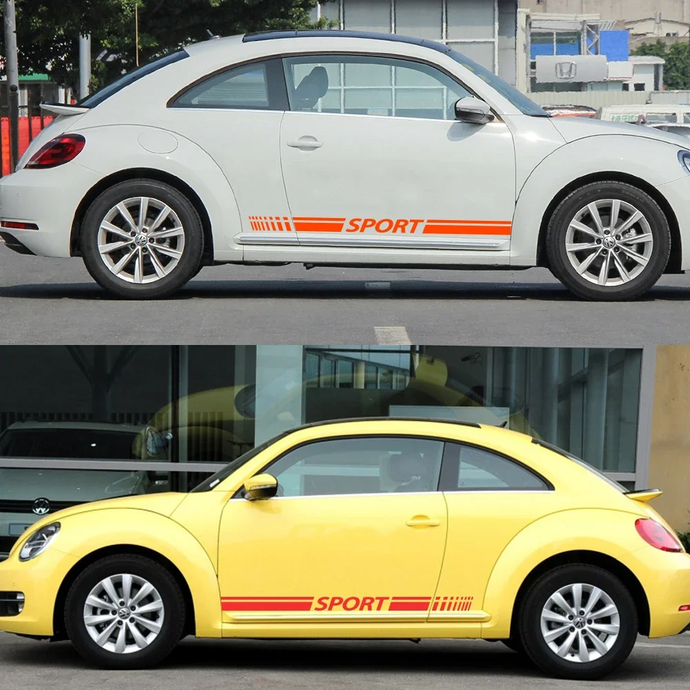2pcs Car Sidedoor Stickers Sport Stripes PVC Vinyl Film Full Body Decals Styling Auto Decor Accessories For Volkswagen VW Beetle
2pcs Car Sidedoor Stickers Sport Stripes PVC Vinyl Film Full Body Decals Styling Auto Decor Accessories For Volkswagen VW Beetle