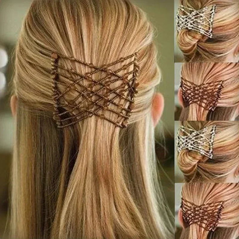 Woman Girls Magic Hair Comb DIY Vintage Metal Elastic Hairpins Fashion Hair Maker Bun Hair Styling Accessories for Children
Woman Girls Magic Hair Comb DIY Vintage Metal Elastic Hairpins Fashion Hair Maker Bun Hair Styling Accessories for Children
