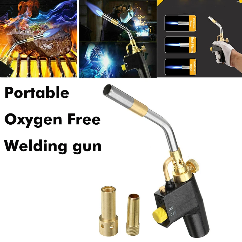 0-25 MPa Welding Torch Gas Burner Flame Gun High Temperature Free Torch Brazing Cooking Barbecue Auto Ignition Gun W 1/3 Nozzle
0-25 MPa Welding Torch Gas Burner Flame Gun High Temperature Free Torch Brazing Cooking Barbecue Auto Ignition Gun W 1/3 Nozzle