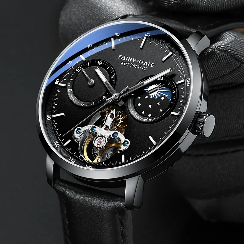 Fairwhale Brand Fashion Leather Strap Mechanical Watches Men Watch Waterproof Automatic Tourbillon Watch Sport Reloj Mujer Clock
Fairwhale Brand Fashion Leather Strap Mechanical Watches Men Watch Waterproof Automatic Tourbillon Watch Sport Reloj Mujer Clock