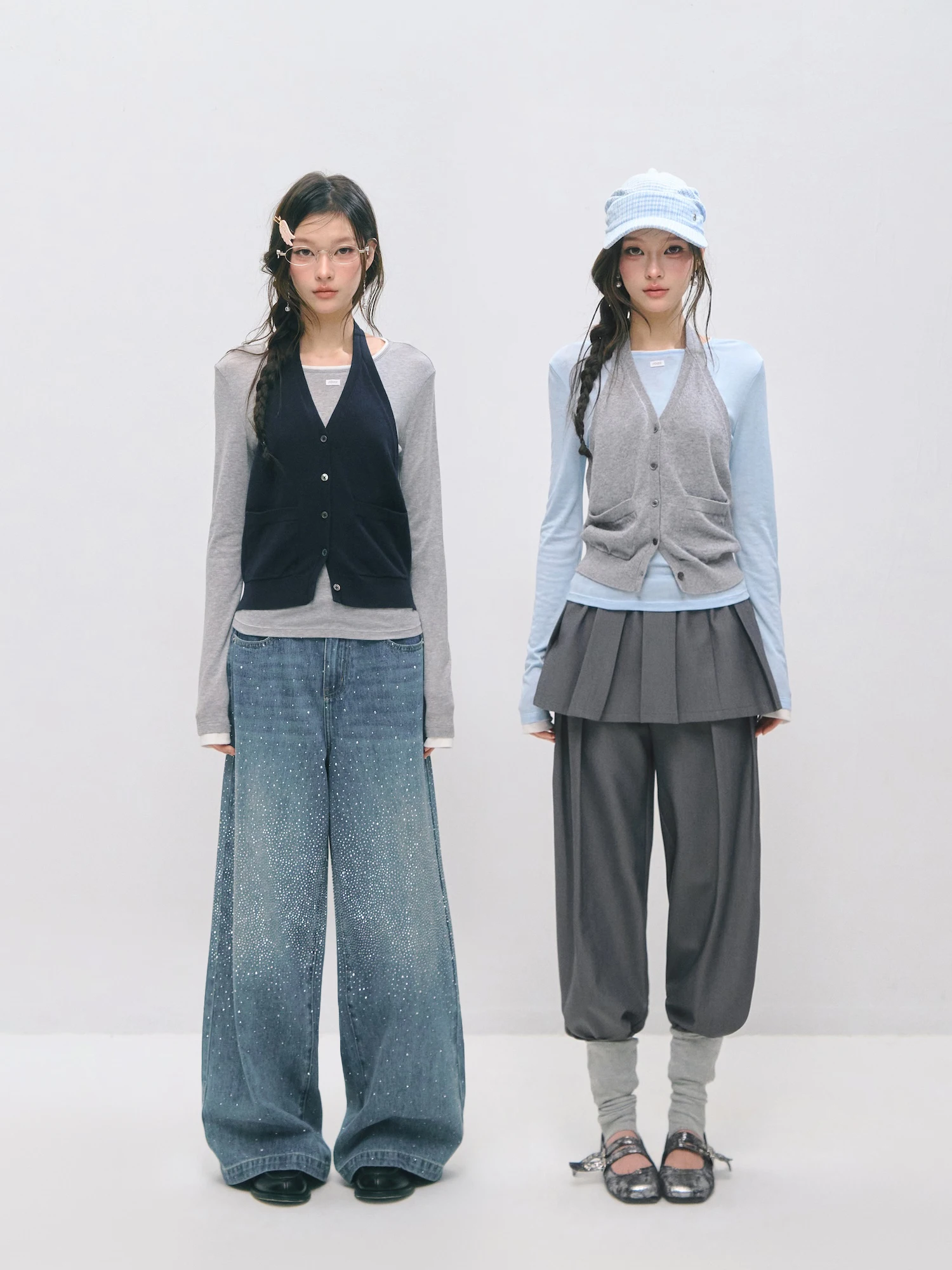SOMESOWE Collarless Vest Long Sleeve T-Shirt Two-Piece Set Casual Loose Fit Cotton Spring Fashion Ladies' Daily Wear
SOMESOWE Collarless Vest Long Sleeve T-Shirt Two-Piece Set Casual Loose Fit Cotton Spring Fashion Ladies' Daily Wear