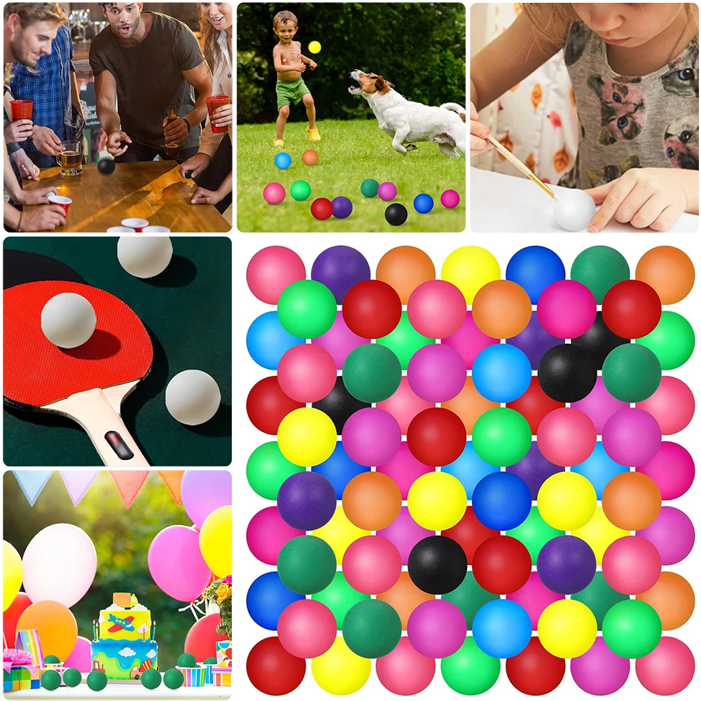 50 Pcs Table Tennis Balls Washable 40mm Ping Pong Balls Entertainment Balls for Beer Party Decoration Competitive Games
50 Pcs Table Tennis Balls Washable 40mm Ping Pong Balls Entertainment Balls for Beer Party Decoration Competitive Games