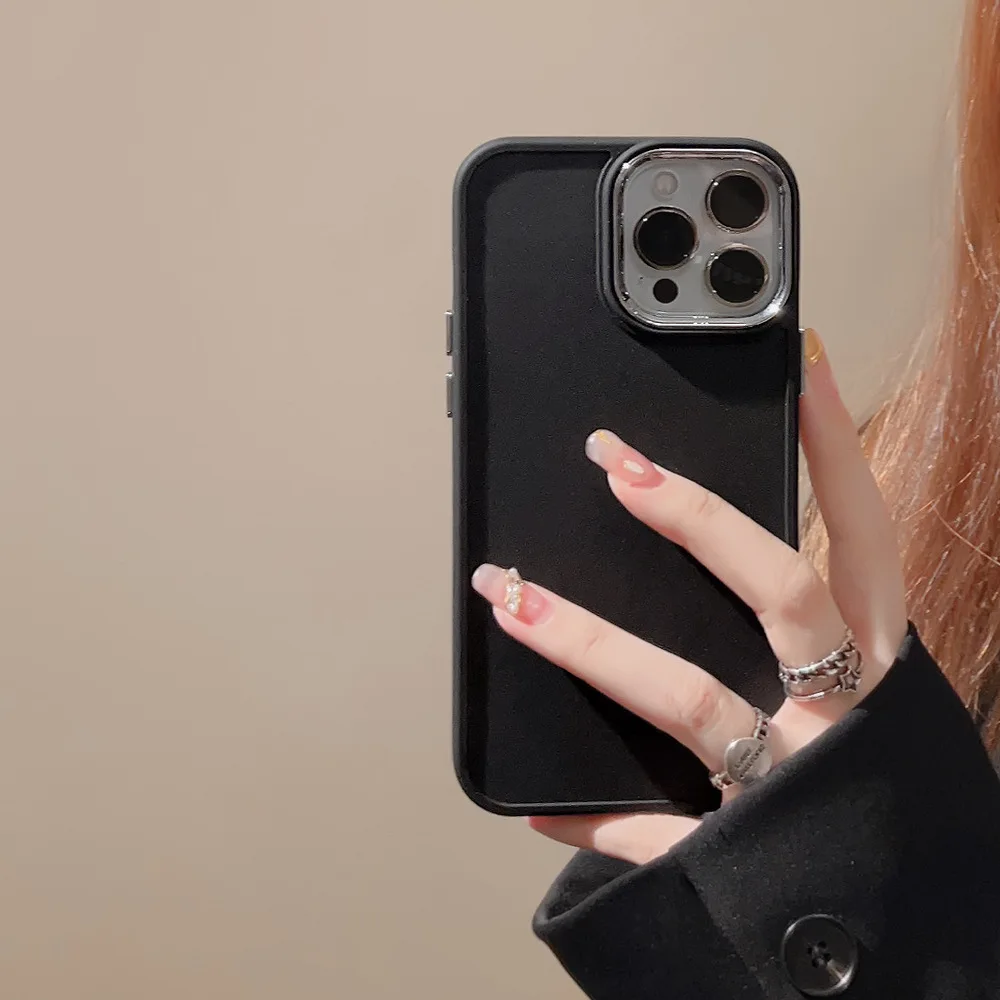 Plated lens suitable for iPhone 16, for Apple phone case 12, soft 14, silicone 13, simple solid color 15, pro max
Plated lens suitable for iPhone 16, for Apple phone case 12, soft 14, silicone 13, simple solid color 15, pro max