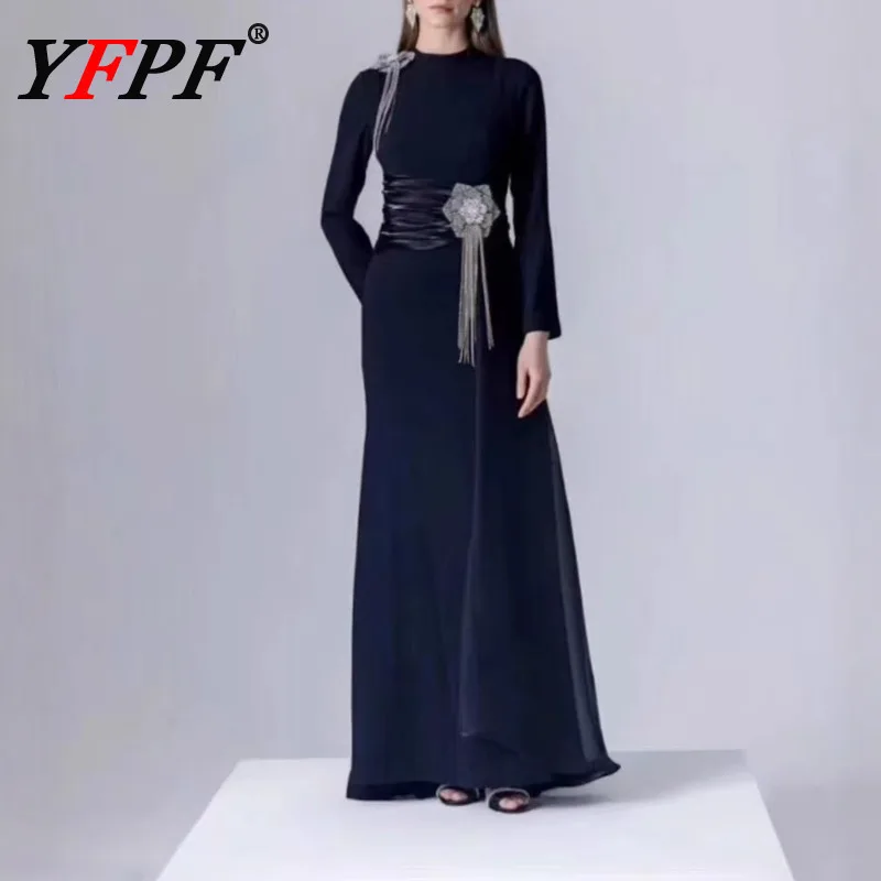 YFPF вечернее платье с бриллиантами, женская мода, водолазка со сборкой на талии, однотонные длинные платья, элегантная новая одежда 2026, одежда
YFPF вечернее платье с бриллиантами, женская мода, водолазка со сборкой на талии, однотонные длинные платья, элегантная новая одежда 2026, одежда