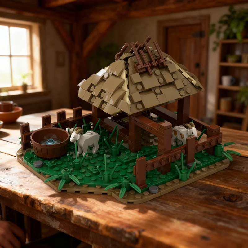 254pcs MOC Medieval Goat Stable Castle Model Building Blocks Construction Christmas Gifts Toy Creative DIY Idea Education Kids
254pcs MOC Medieval Goat Stable Castle Model Building Blocks Construction Christmas Gifts Toy Creative DIY Idea Education Kids