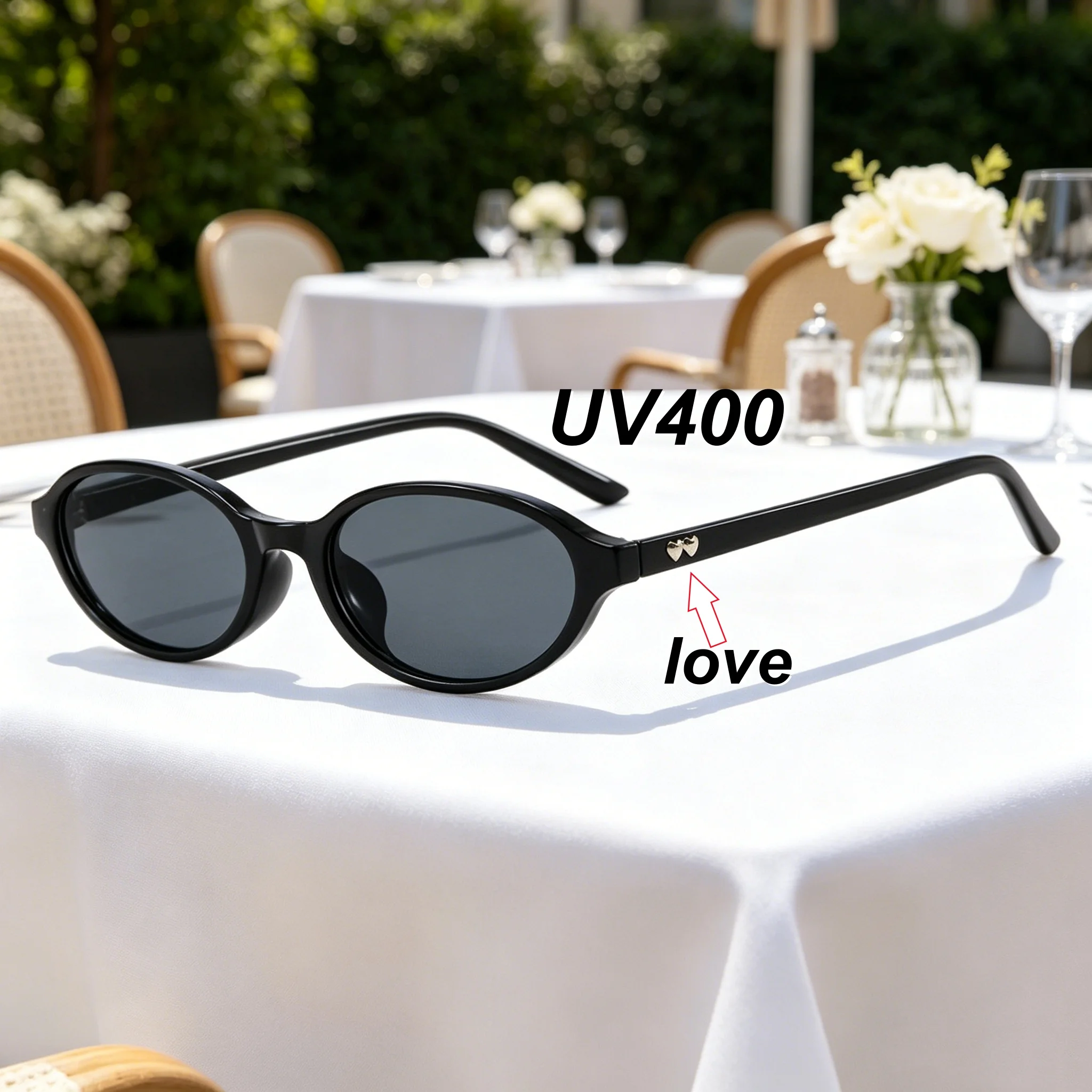 Retro Round Frame Heart-shaped Accessories Personalized Sunglasses Outdoor Neutral High-end Feeling UV400 Sunscreen Glasses
Retro Round Frame Heart-shaped Accessories Personalized Sunglasses Outdoor Neutral High-end Feeling UV400 Sunscreen Glasses