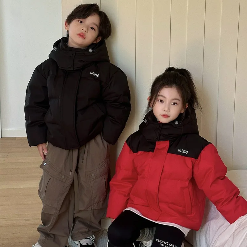 Winter Children Down Jacket For Girls Thicken Warm Hooded Kid Girl Outerwear Snowsuit Spliced Windproof Girls Down Jackets
Winter Children Down Jacket For Girls Thicken Warm Hooded Kid Girl Outerwear Snowsuit Spliced Windproof Girls Down Jackets