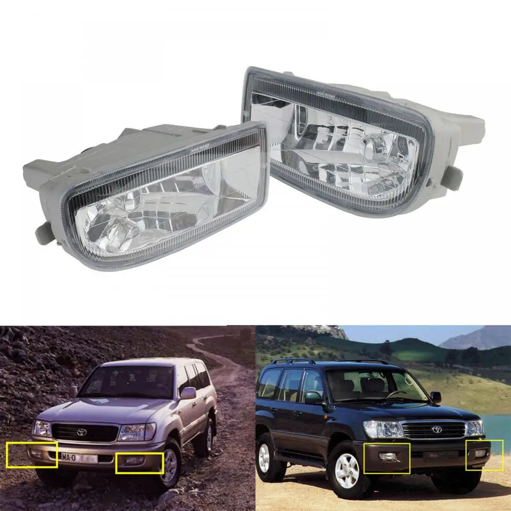 For 1998-07 Toyota Land Cruiser Amazon FJ100 Front Bumper Fog Light No Bulbs L+R
For 1998-07 Toyota Land Cruiser Amazon FJ100 Front Bumper Fog Light No Bulbs L+R