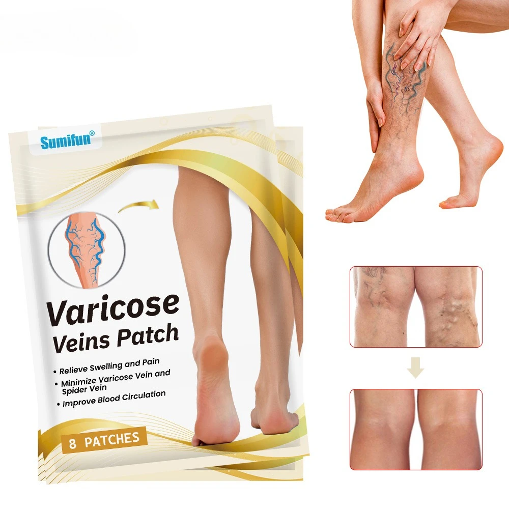 8PCS/Bag Legs Sore Swelling Plaster Promote Metabolism Promote Smooth Blood Circulation Unisex Varicose Veins Treatment Patch
8PCS/Bag Legs Sore Swelling Plaster Promote Metabolism Promote Smooth Blood Circulation Unisex Varicose Veins Treatment Patch