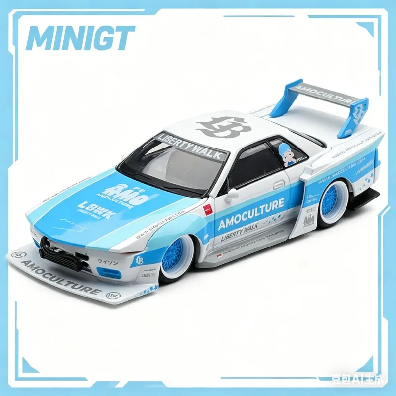 MINIGT 1:64 Nissan Skyline GT-R R32 LBWK Kaido alloy car model 1238, simulation static ornament, adult collectible, male toy.
MINIGT 1:64 Nissan Skyline GT-R R32 LBWK Kaido alloy car model 1238, simulation static ornament, adult collectible, male toy.