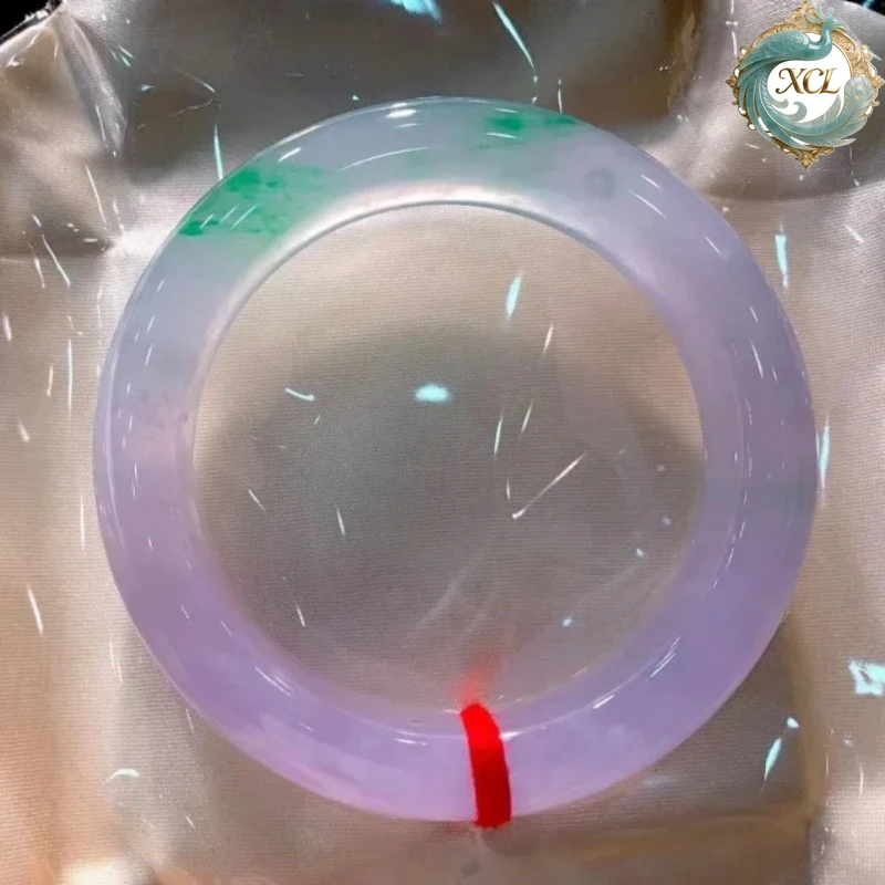 Браслет из натурального жадеита XCL Myanmar Grade AAA, фиолетовый, гладкий, круглый, высокого качества, для женщин, на каждый день, подарок, ювелирное украшение
Браслет из натурального жадеита XCL Myanmar Grade AAA, фиолетовый, гладкий, круглый, высокого качества, для женщин, на каждый день, подарок, ювелирное украшение