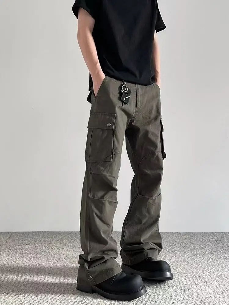 American Design Multi-ket Pleated Paratrooper Workwear Pants Men's Trendy High Street Haome Pants ex
American Design Multi-ket Pleated Paratrooper Workwear Pants Men's Trendy High Street Haome Pants ex